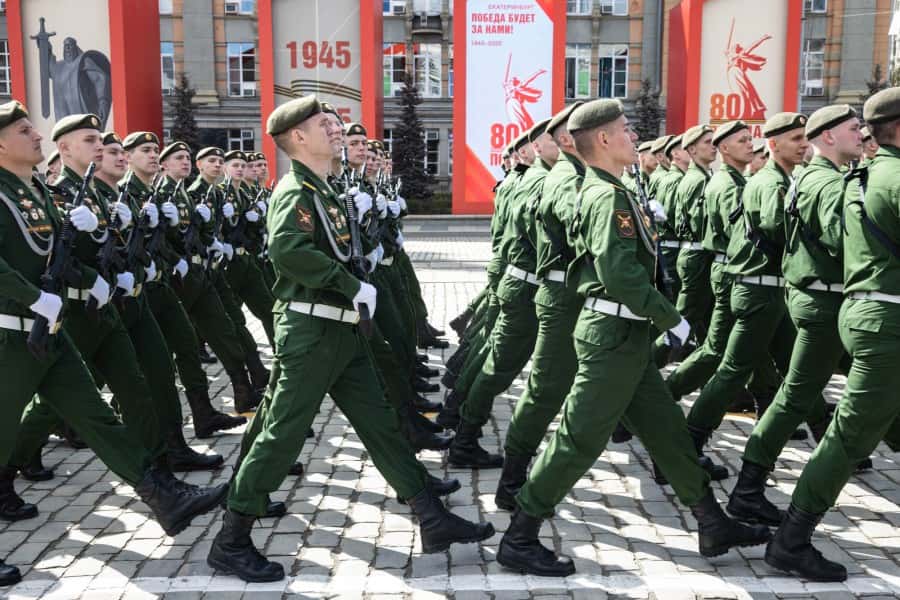 В Екатеринбурге 7 мая прошла генеральная репетиция парада 