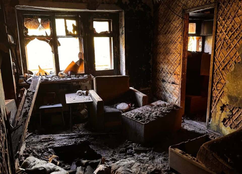 В Монетном семья с двумя детьми лишилась крова из-за пожара 