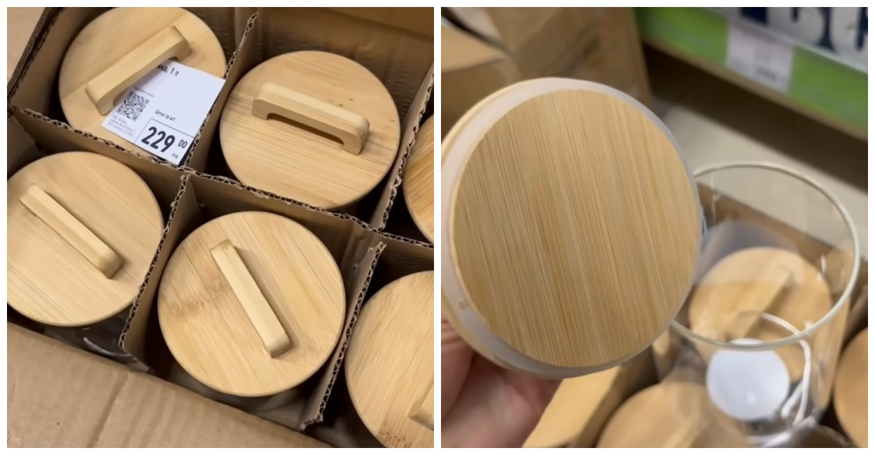 Зашла в Фикс Прайс за хлебом и не удержалась: взяла баночки с деревянными крышками — использую по-разному