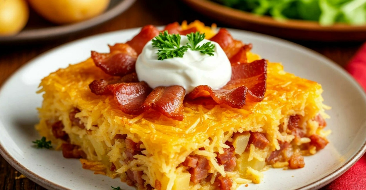 Пеку белорусскую «Бабку» вместо приевшихся драников — простая вкуснятина из картошки и сала, которую съедают за 5 минут