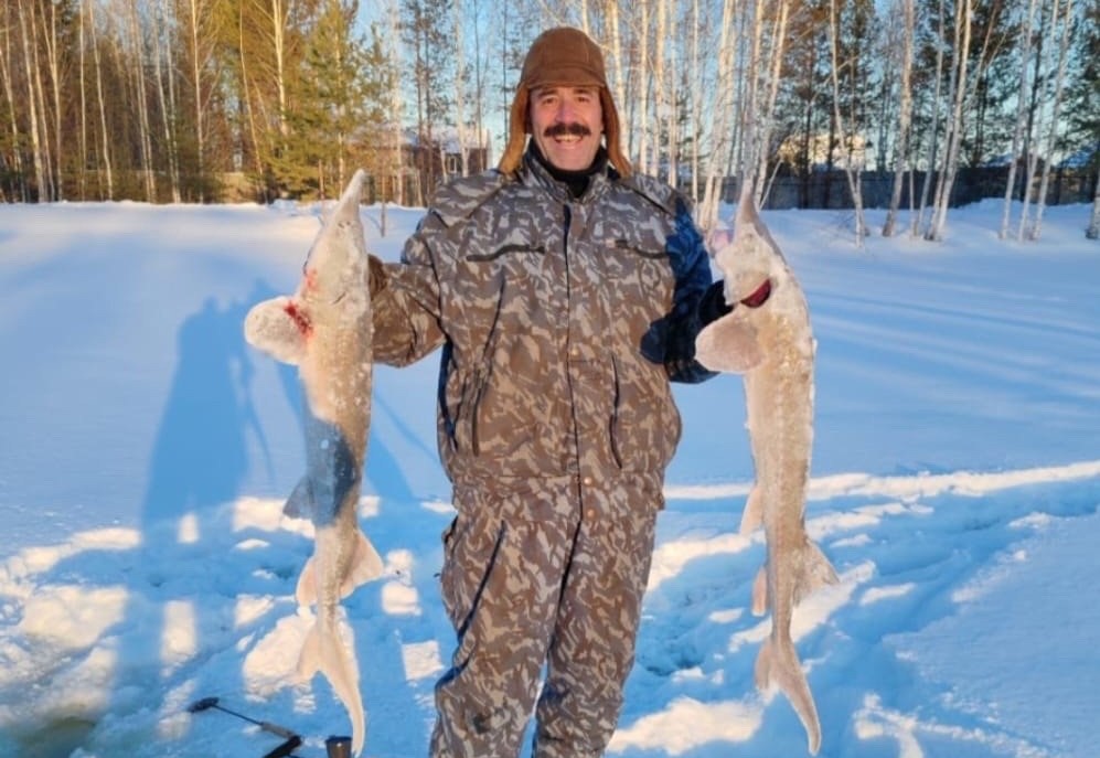 Свердловский рыбак поймал осетров весом по 5,5 кг 