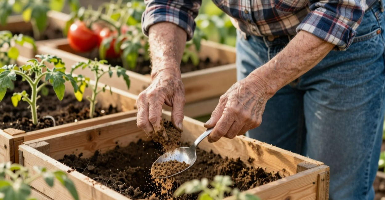 1 ложка в лунку — помидоры растут здоровые и мясистые: 20 кг с куста после минутной подкормки