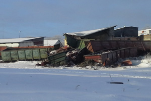 В Каменске-Уральском поезд пошел под откос
