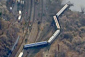 Крушение поезда в Нью-Йорке: скорость втрое превышала допустимую