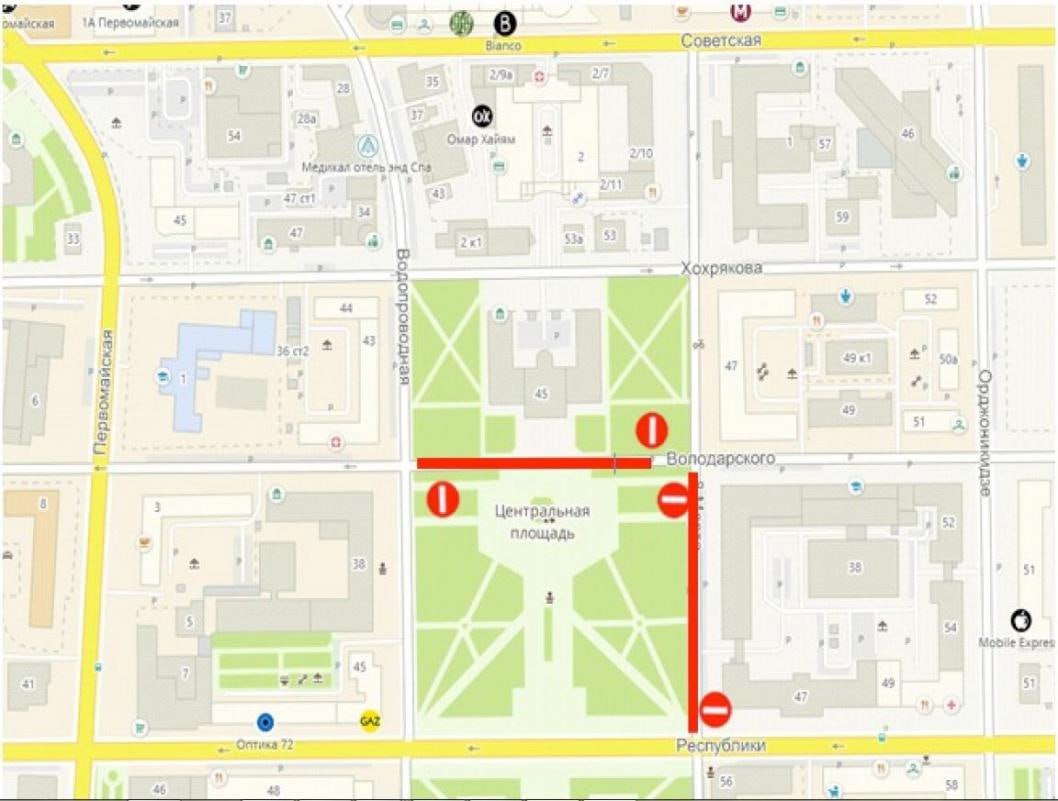 Центр Тюмени перекроют 15 июля
