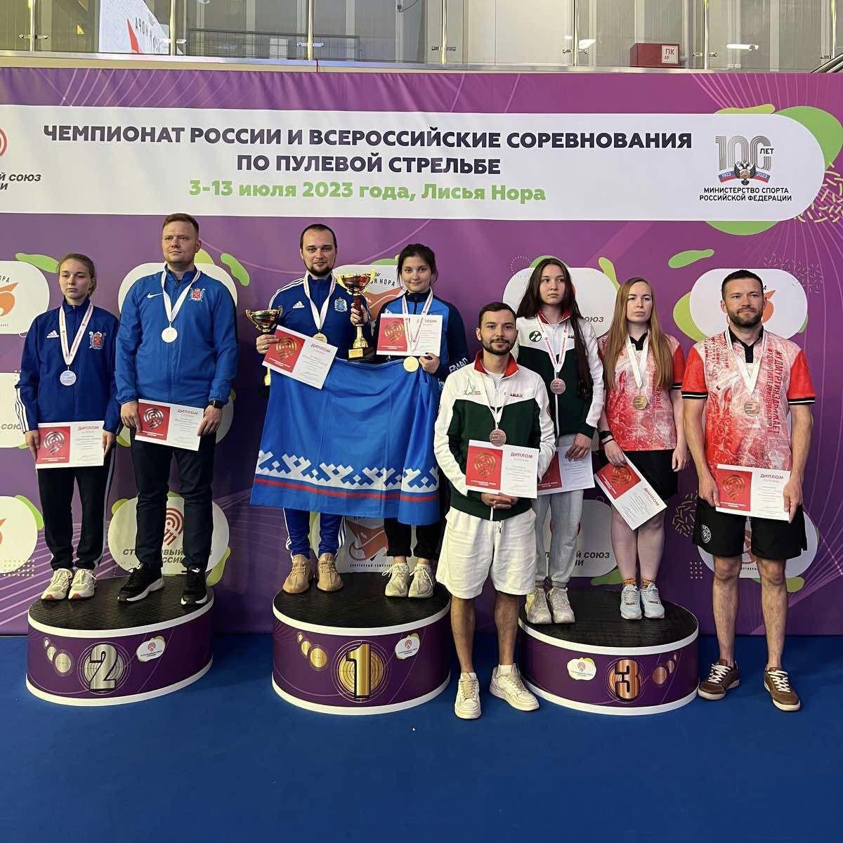 Ямальские спортсмены завоевали награды на Всероссийских соревнованиях по пулевой стрельбе 