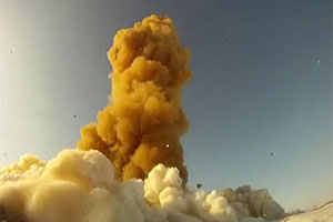 Минобороны впервые показало видеозапись испытаний системы ПРО