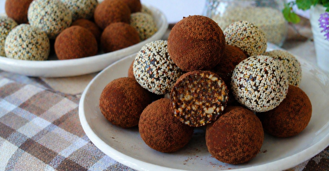 Финики и какао — всё, что нужно для ПП трюфелей: конфеты нежнее магазинных и без сахара