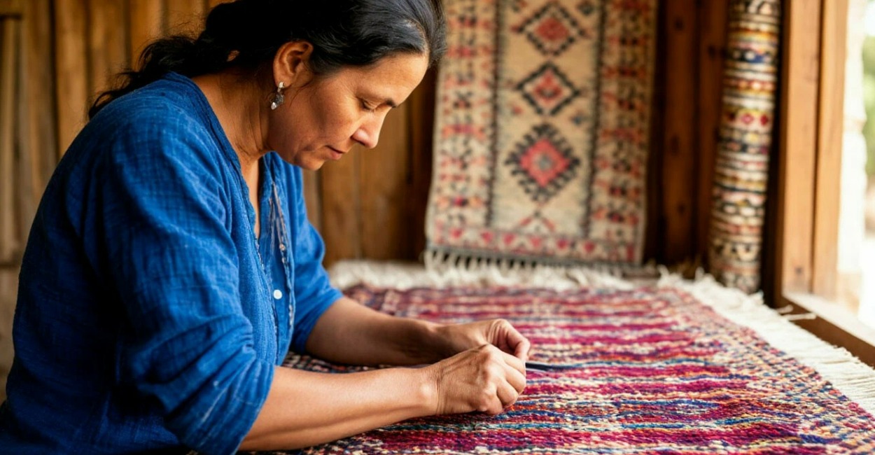 Старую одежду и веревки берегу как зеницу ока — делаю коврики: плести проще косичек, а получается красота