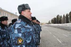 Парадный расчет ГУФСИН провел первую тренировку