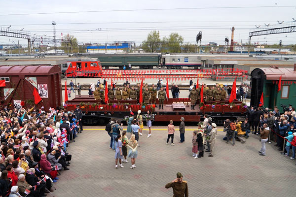 Исторический эшелон «Поезд идет на восток» прибудет на железнодорожный вокзал Екатеринбург 6 мая