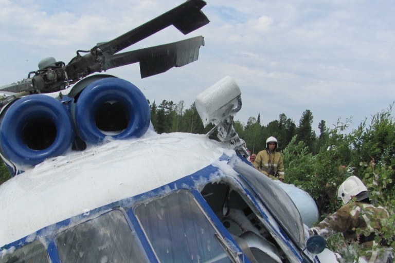 В НАО рухнул вертолет