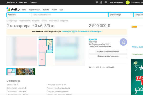 В Екатеринбурге продают квартиру с 94-летней бабушкой. Она будет жить там, пока не умрет