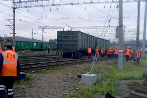 В Златоусте восстановили железную дорогу после аварии