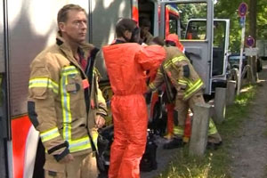 В Нидерландах загорелся автобус со школьниками