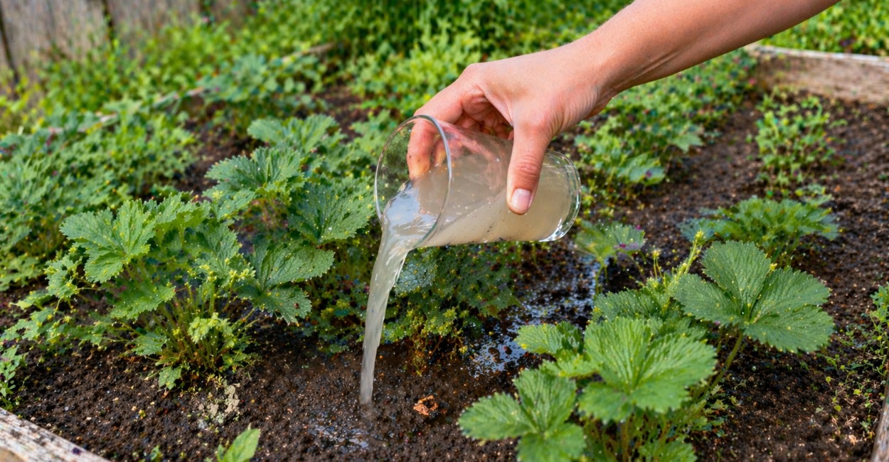 1 ч. л. до цветения — и клубника вырастает с крупную сливу: секрет мясистых и сладких ягод