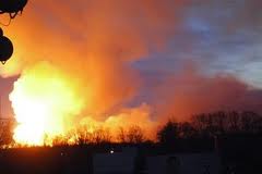 В Пермском крае сгорел крупный склад-магазин