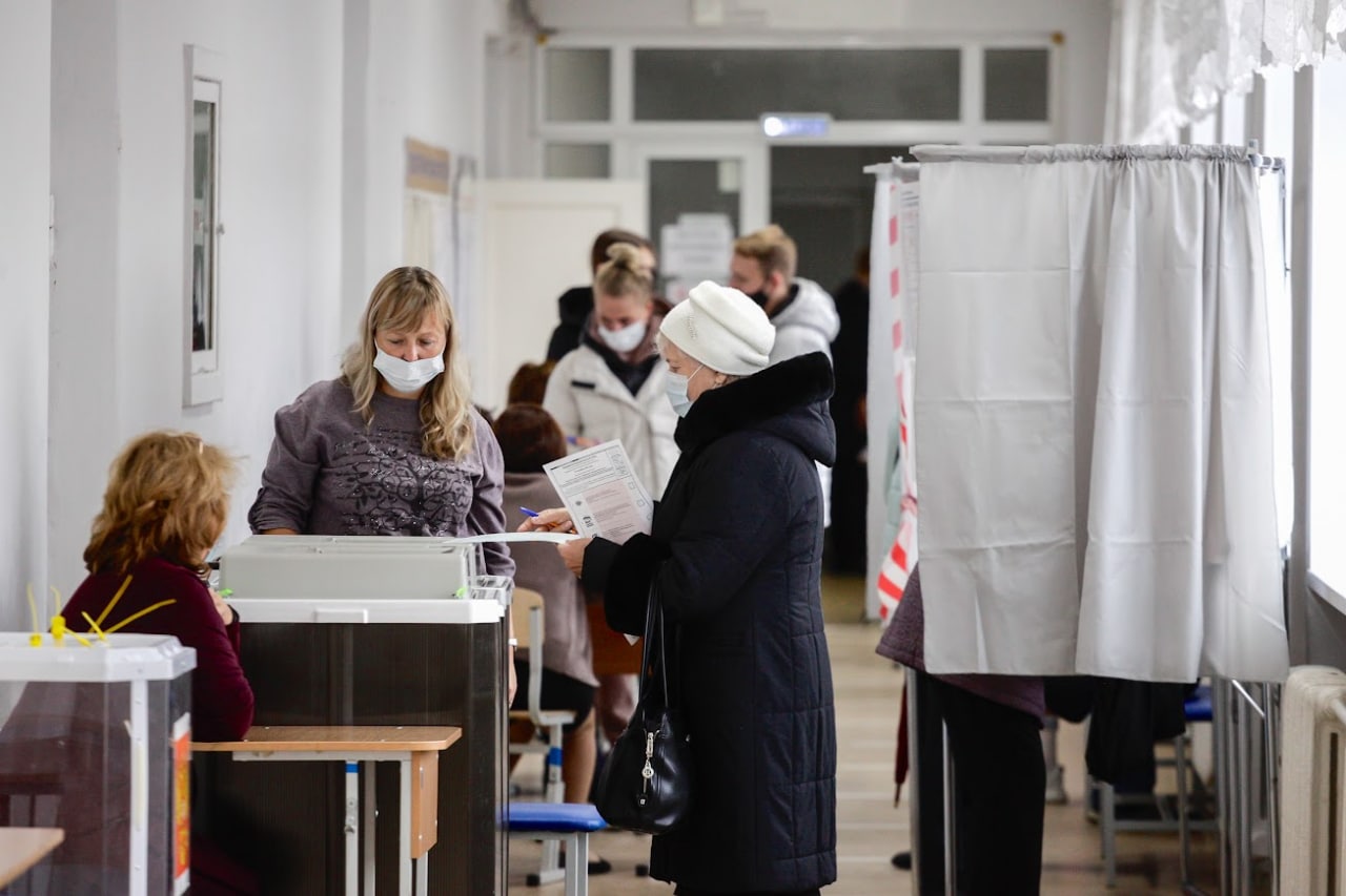 В Свердловской области на 15:00 ч. явка на выборах составила 19,84%