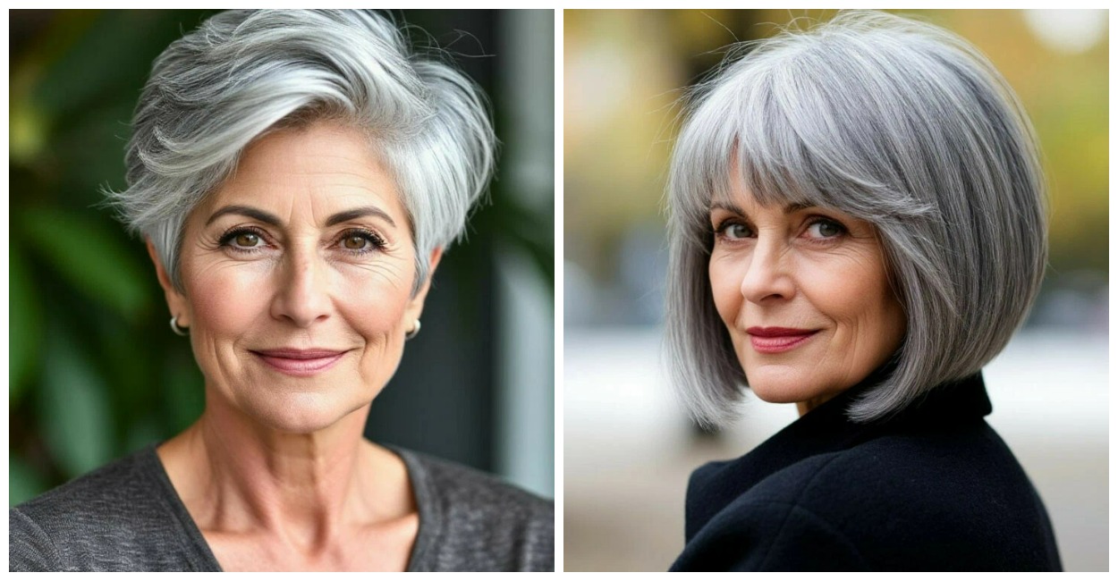 Серебро на миллион: 4 стрижки, которые дарят седине вторую молодость — классика на все времена