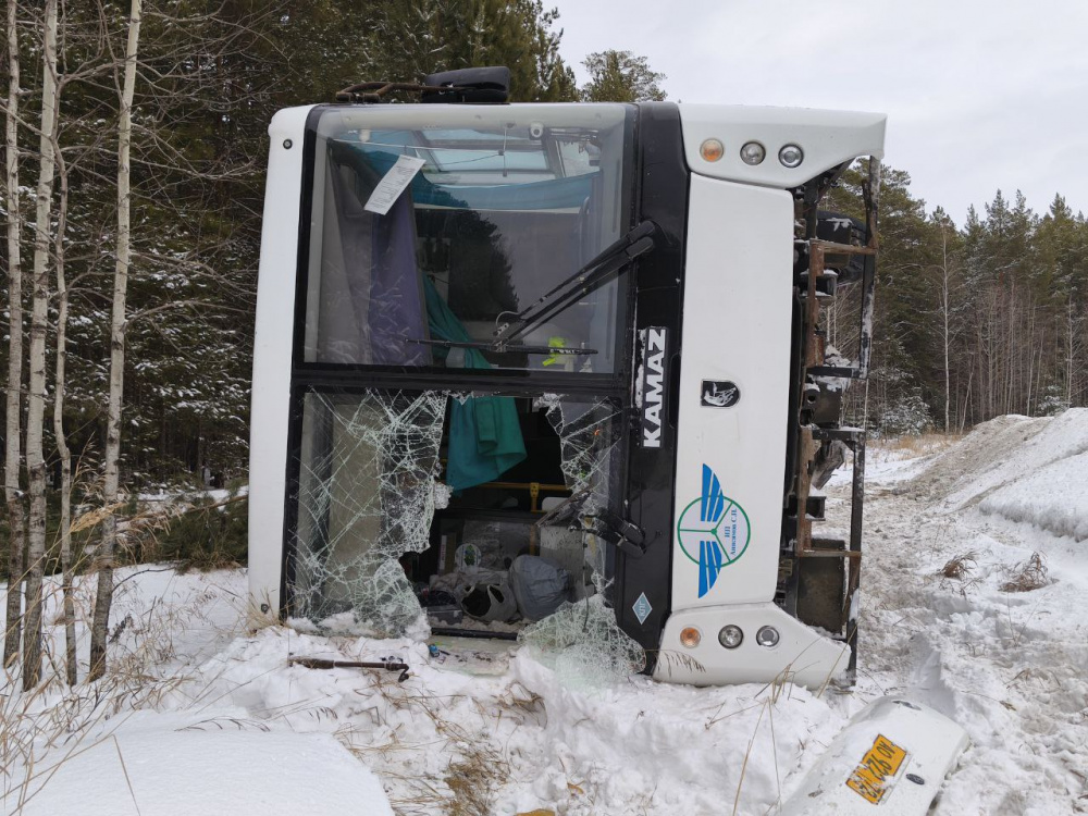 СК возбудил дело из-за травмирования пассажиров автобуса под Тюменью  | В Тюменской области из-за ДТП с автобусом завели уголовное дело 