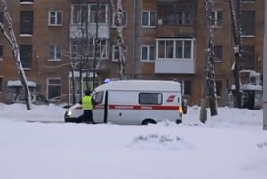 В Перми во время эстафеты олимпийского огня была блокирована карета «Скорой помощи» с пациентом