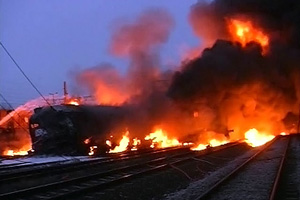 Этот поезд в огне. В Краснодарском крае горит состав