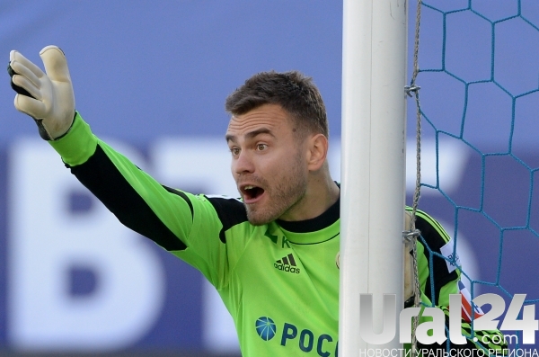 Российского вратаря во время матча ослепили лазером Российского вратаря во время матча ослепили лазером