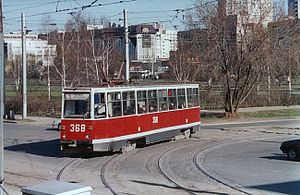 В Перми трамвай на всем ходу влетел в автобус