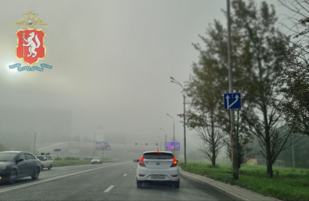 На дороги Свердловской области опустился сильный туман  | ГИБДД предупредила свердловчан о сильном тумане на дорогах 