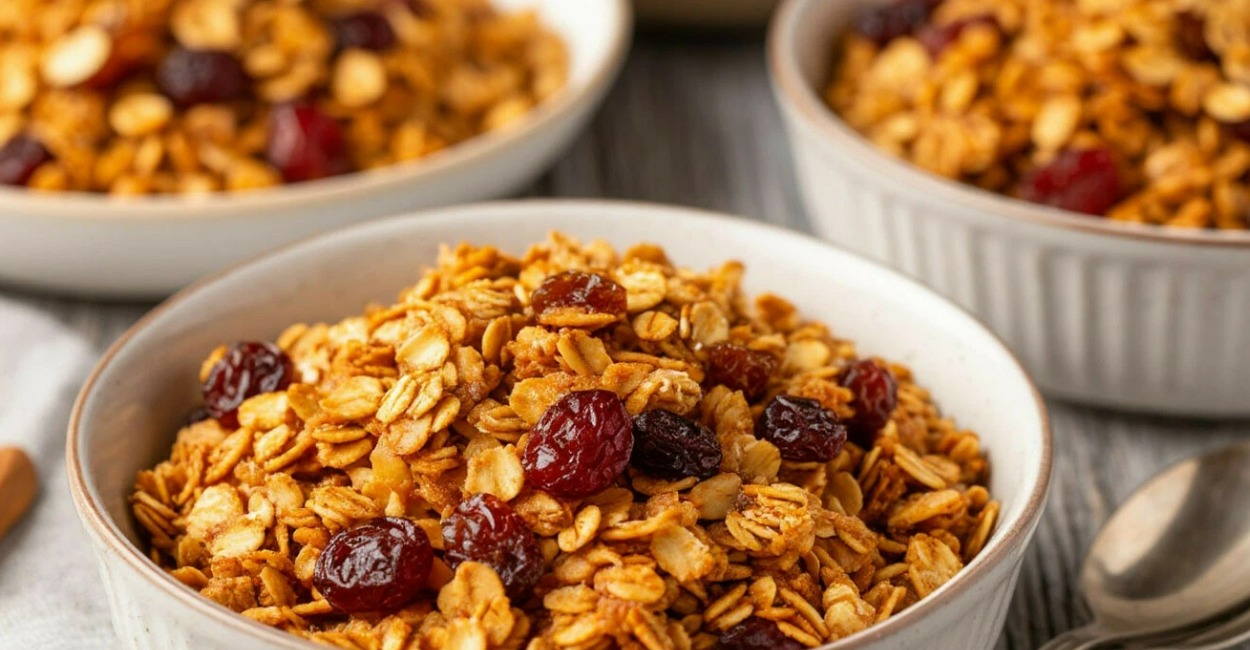 Просто смешиваем овсянку с мёдом — идеальный постный завтрак готов через 10 минут: магазинные хлопья бросила в мусорку