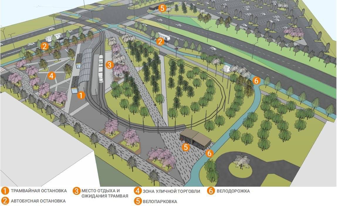 В Екатеринбурге продолжается строительство трамвайной линии в микрорайон Солнечный