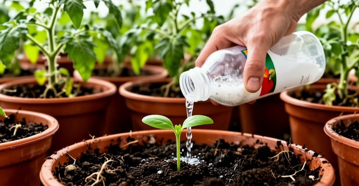 После Пасхи томатам — сразу: 1 ложка под корень — рассада прёт как лес, мощная и коренастая